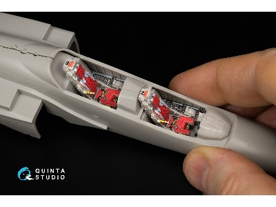 Kawasaki T-4 3d-printed & Coloured Interior On Decal Paper (Hasegawa) (With 3d-printed Resin Parts) - image 4