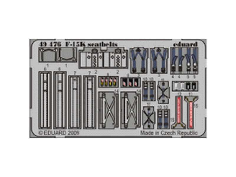 F-15K seatbelts 1/48 - Academy Minicraft - image 1