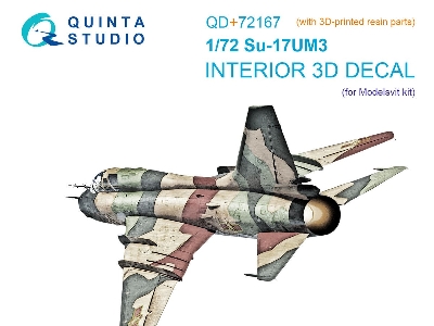 Su-17um3 3d-printed & Coloured Interior On Decal Paper (Modelsvit) (With 3d-printed Resin Part) - image 1