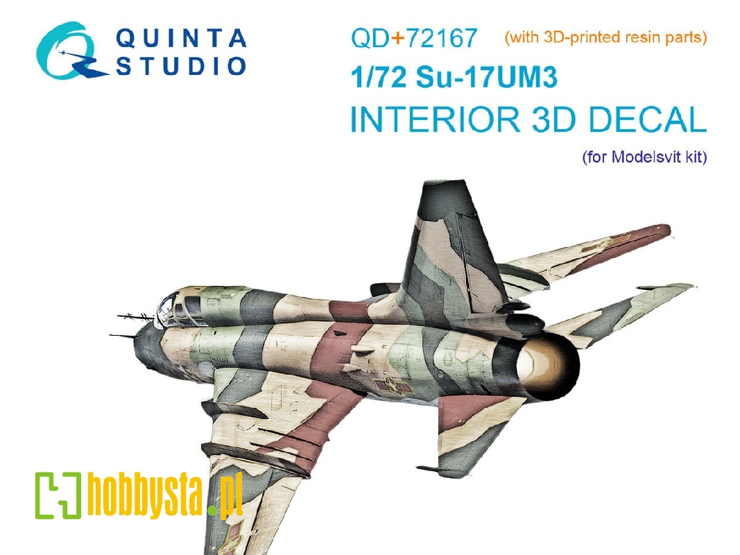 Su-17um3 3d-printed & Coloured Interior On Decal Paper (Modelsvit) (With 3d-printed Resin Part) - image 1 Su-17um3 3d-printed & Coloured Interior On Decal Paper (Modelsvit) (With 3d-printed Resin Part) - image 1