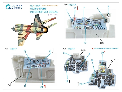 Su-17um3 3d-printed & Coloured Interior On Decal Paper (Modelsvit) (With 3d-printed Resin Part) - image 4