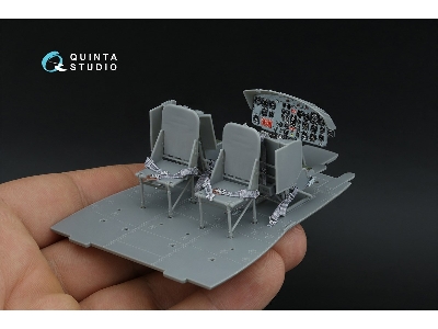 Uh-1b 3d-printed & Coloured Interior On Decal Paper (Trumpeter) - image 9