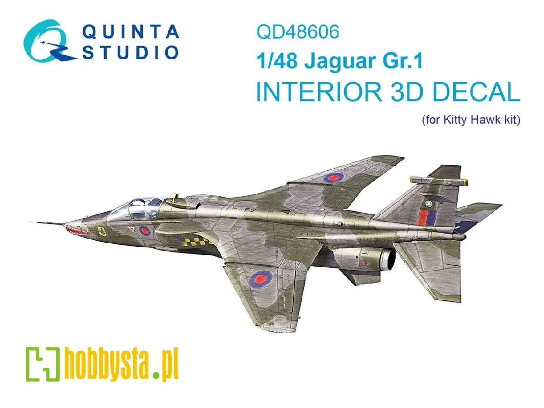 Jaguar Gr.1 3d-printed & Coloured Interior On Decal Paper (Kitty Hawk) - image 1