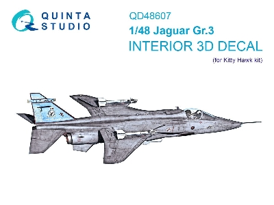 Jaguar Gr.3 3d-printed & Coloured Interior On Decal Paper (Kitty Hawk) - image 1