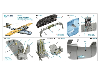 Pby-5 Catalina 3d-printed & Coloured Interior On Decal Paper (Revell/Monogram) - image 11