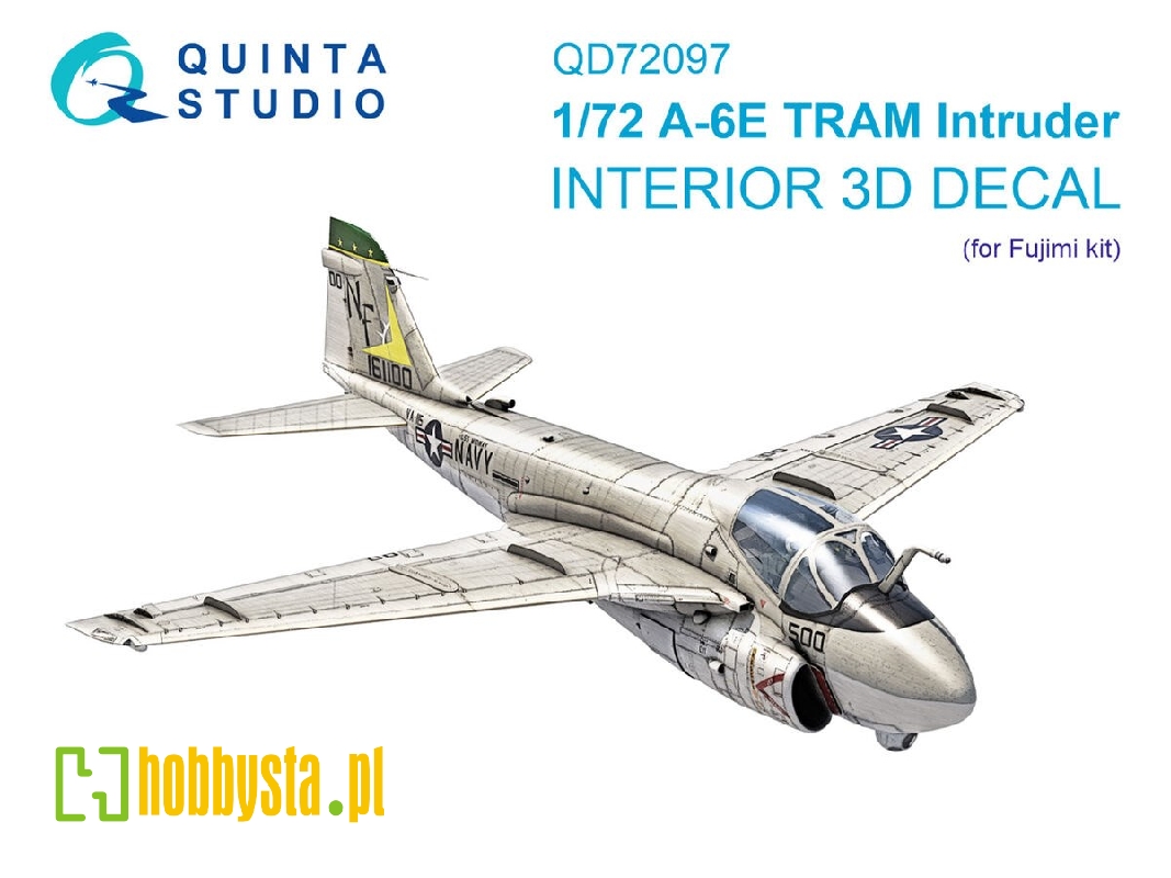 A-6e Tram Intruder 3d-printed & Coloured Interior On Decal Paper (Fujimi) - image 1 A-6e Tram Intruder 3d-printed & Coloured Interior On Decal Paper (Fujimi) - image 1