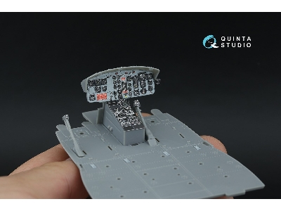 Uh-1b 3d-printed & Coloured Interior On Decal Paper (Trumpeter) (Small Version) - image 8