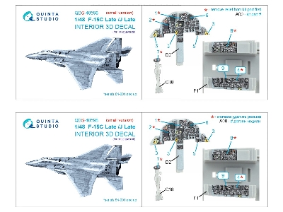 F-15c Late/F-15j Late 3d-printed & Coloured Interior On Decal Paper (Hasegawa) (Small Version) - image 11