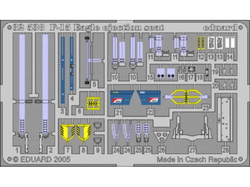 F-15C ejection seat 1/32 - Tamiya - image 1