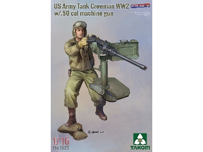 Us Army Tank Crewman Ww2 W/ .50 Cal Machine Gun - image 1