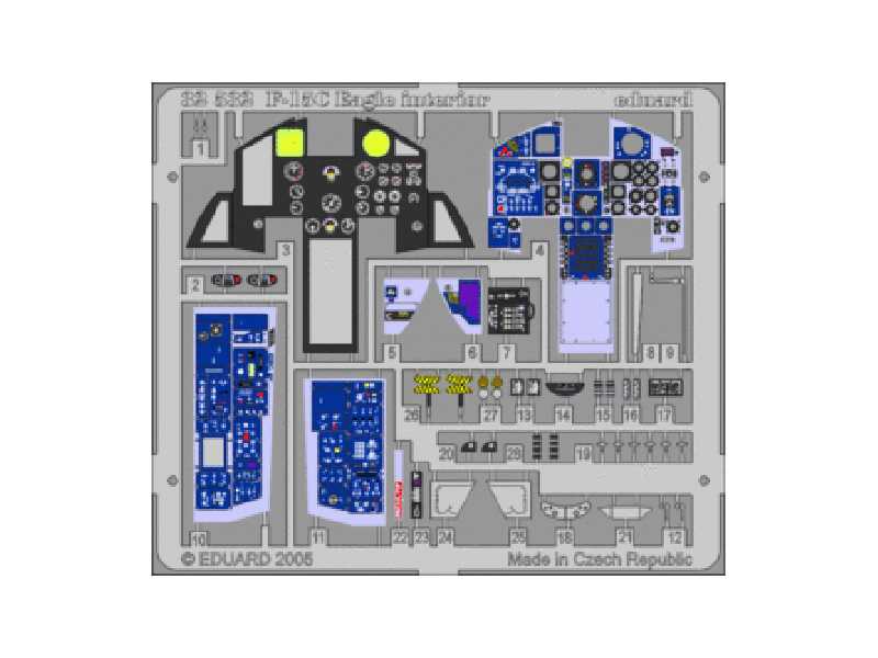 F-15C interior 1/32 - Tamiya - image 1