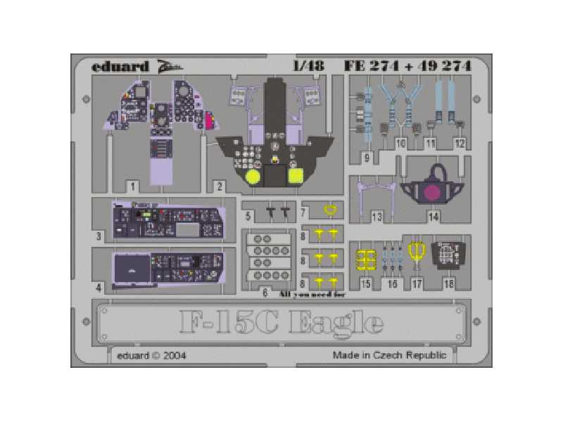 F-15C interior 1/48 - Hasegawa - image 1