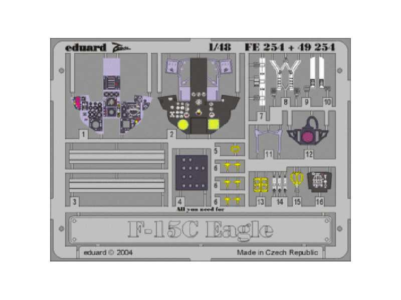 F-15C interior 1/48 - Academy Minicraft - image 1