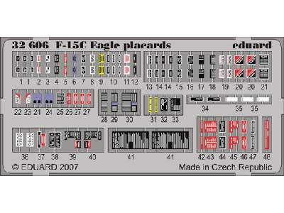 F-15C placards S. A. 1/32 - Tamiya - image 1