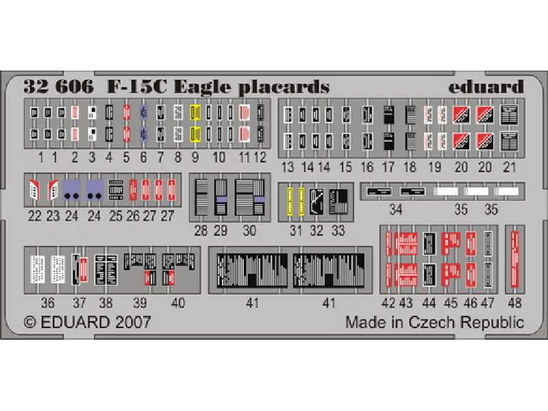 F-15C placards S. A. 1/32 - Tamiya - image 1