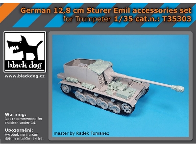 German 12,8cm Sturer Emil Accessories Set (For Trumpeter) - image 1