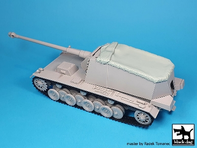 German 12,8cm Emil Canvas (For Trumpeter) - image 2