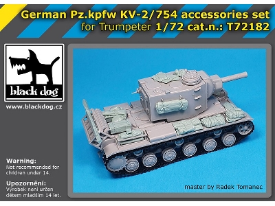 German Pz.Kpfw Kv-2/754 Accessories Set (For Trumpeter) - image 1