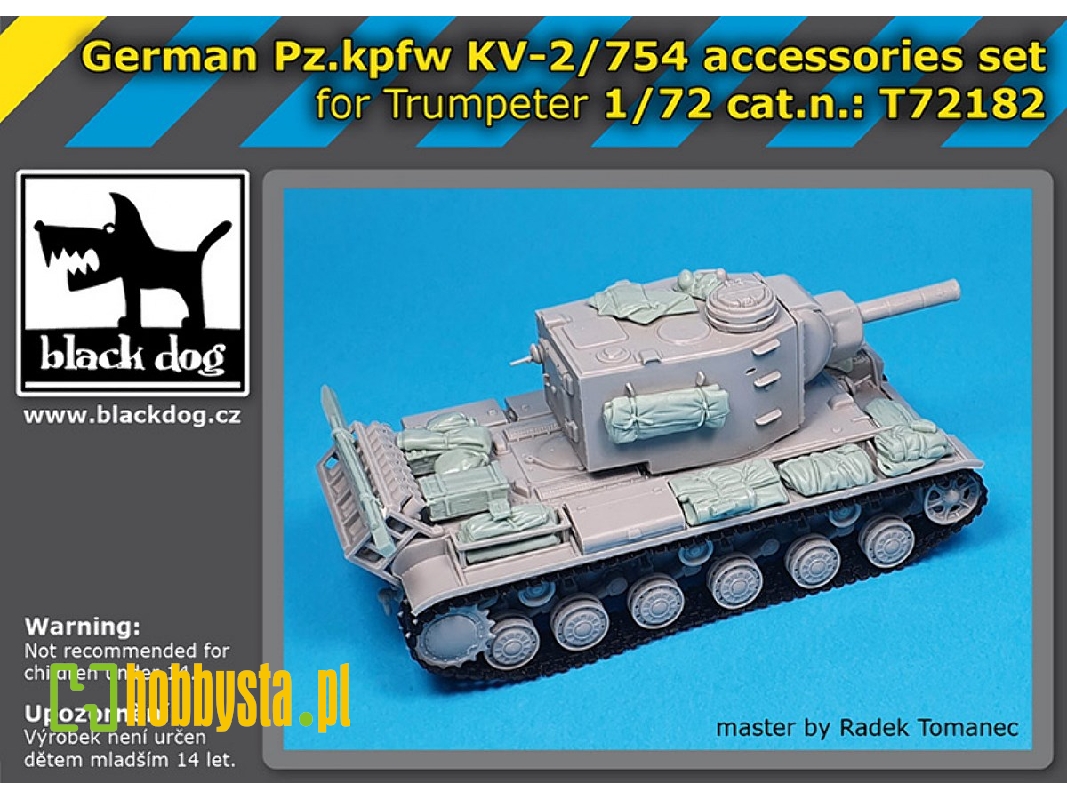 German Pz.Kpfw Kv-2/754 Accessories Set (For Trumpeter) - image 1 German Pz.Kpfw Kv-2/754 Accessories Set (For Trumpeter) - image 1