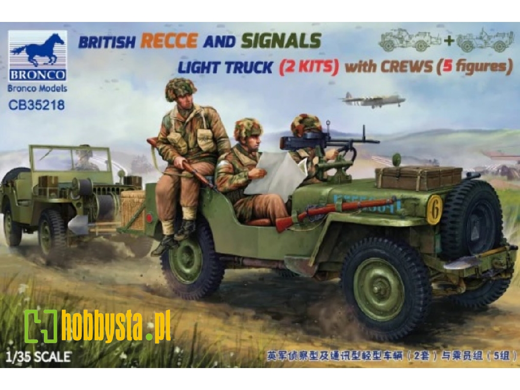 British Recce And Signals Light Truck (2 Kits)with Crew (5 Figures) - image 1 British Recce And Signals Light Truck (2 Kits)with Crew (5 Figures) - image 1