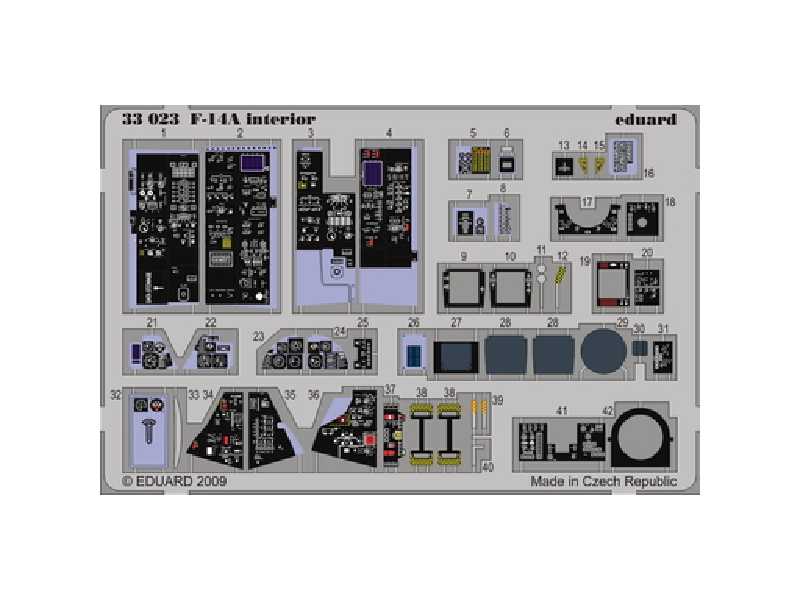 F-14A interior S. A. 1/32 - Tamiya - image 1