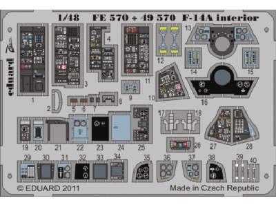 F-14A interior S. A. 1/48 - Hobby Boss - - image 1