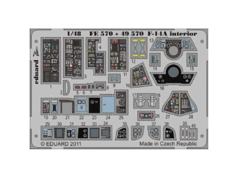 F-14A interior S. A. 1/48 - Hobby Boss - - image 1