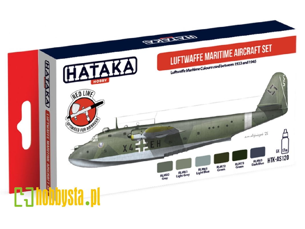 Htk-as120 Luftwaffe Maritime Aircraft Paint Set - image 1 Htk-as120 Luftwaffe Maritime Aircraft Paint Set - image 1