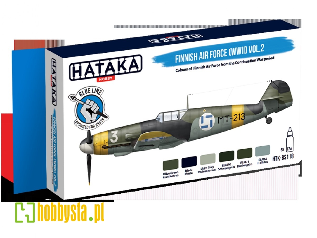 Htk-bs118 Finnish Air Force (Wwii) Vol. 2 Paint Set - image 1 Htk-bs118 Finnish Air Force (Wwii) Vol. 2 Paint Set - image 1