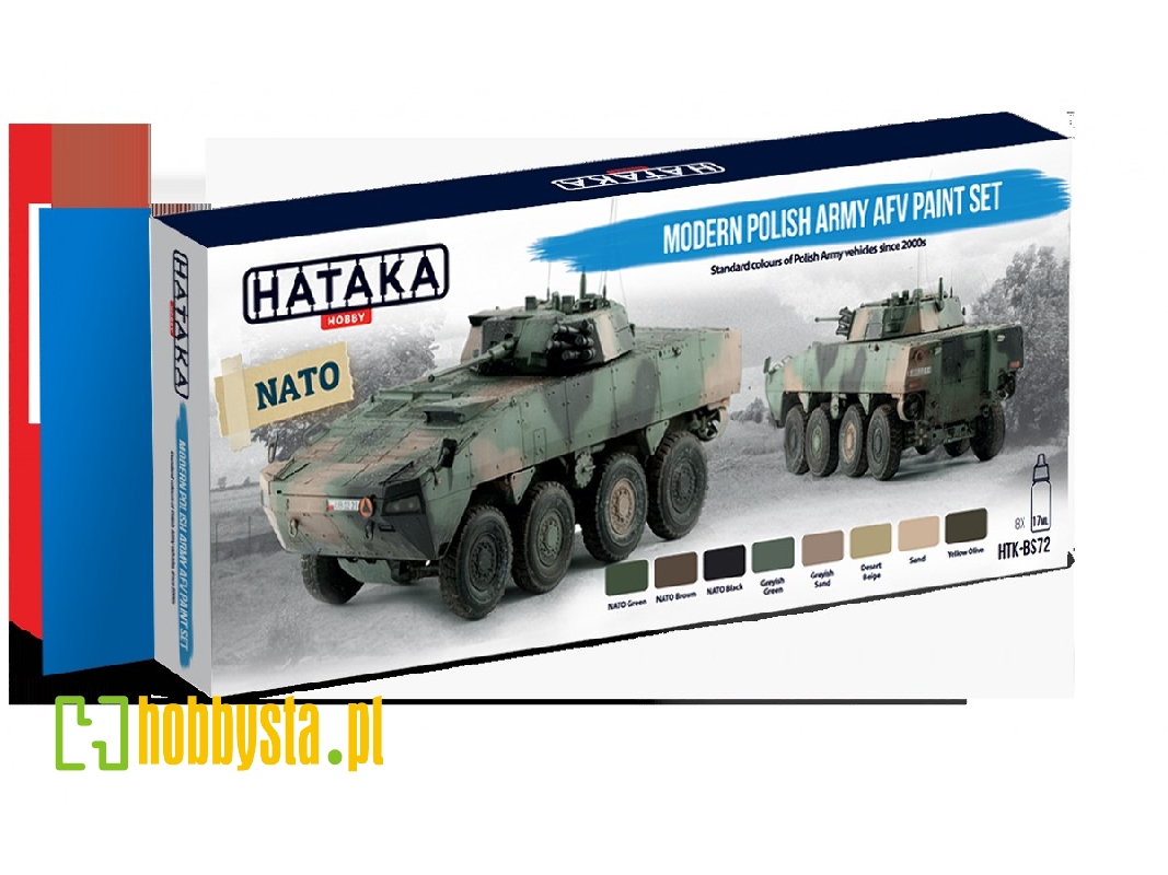 Htk-bs72 Modern Polish Army Afv Paint Set - image 1 Htk-bs72 Modern Polish Army Afv Paint Set - image 1