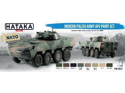 Htk-bs72 Modern Polish Army Afv Paint Set - image 3