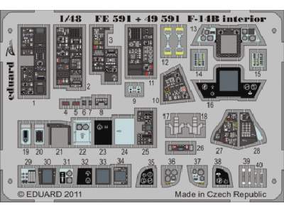 F-14B interior S. A 1/48 - Hobby Boss - image 1