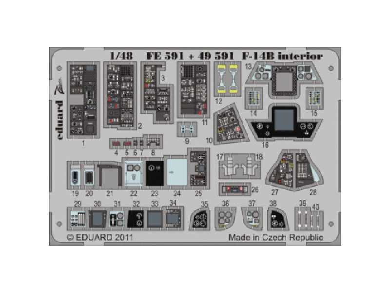 F-14B interior S. A 1/48 - Hobby Boss - image 1