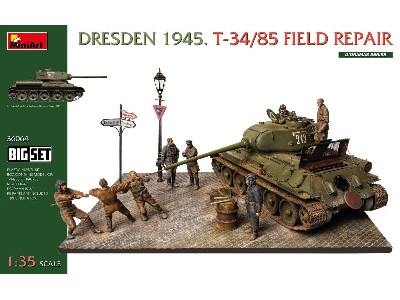 Dresden 1945 T-34/85 Field Repair - Big Set - image 1