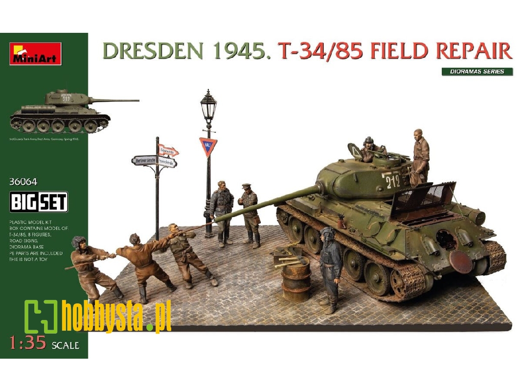 Dresden 1945 T-34/85 Field Repair - Big Set - image 1 Dresden 1945 T-34/85 Field Repair - Big Set - image 1