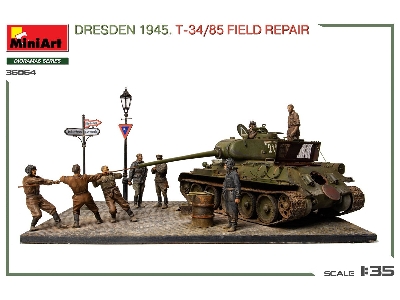 Dresden 1945 T-34/85 Field Repair - Big Set - image 2