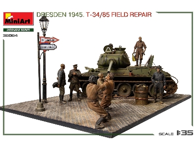 Dresden 1945 T-34/85 Field Repair - Big Set - image 4