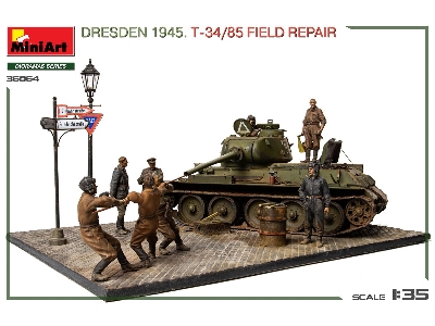 Dresden 1945 T-34/85 Field Repair - Big Set - image 5