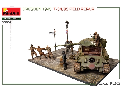 Dresden 1945 T-34/85 Field Repair - Big Set - image 6
