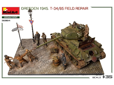 Dresden 1945 T-34/85 Field Repair - Big Set - image 11