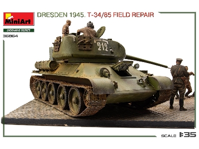 Dresden 1945 T-34/85 Field Repair - Big Set - image 12
