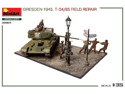 Dresden 1945 T-34/85 Field Repair - Big Set - image 15