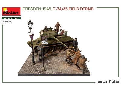 Dresden 1945 T-34/85 Field Repair - Big Set - image 17