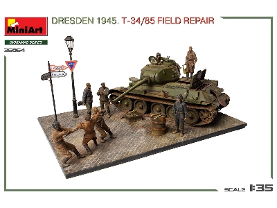 Dresden 1945 T-34/85 Field Repair - Big Set - image 18