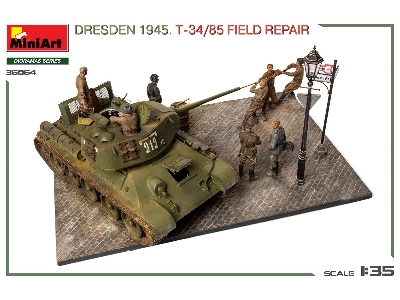 Dresden 1945 T-34/85 Field Repair - Big Set - image 19