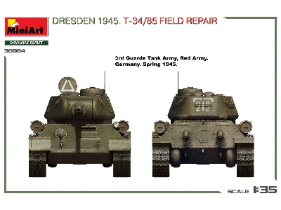 Dresden 1945 T-34/85 Field Repair - Big Set - image 22