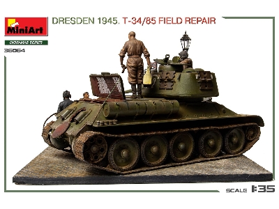 Dresden 1945 T-34/85 Field Repair - Big Set - image 24
