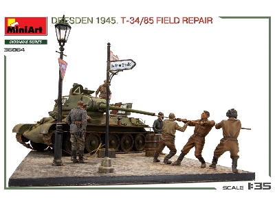 Dresden 1945 T-34/85 Field Repair - Big Set - image 35