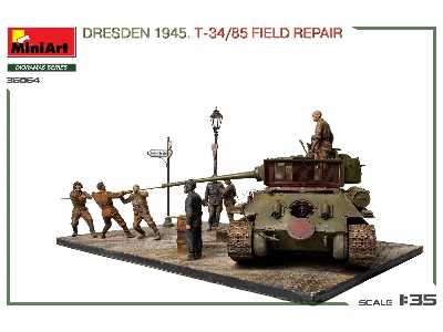 Dresden 1945 T-34/85 Field Repair - Big Set - image 46