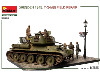 Dresden 1945 T-34/85 Field Repair - Big Set - image 57